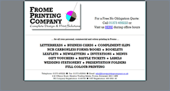 Desktop Screenshot of fromeprintingcompany.co.uk
